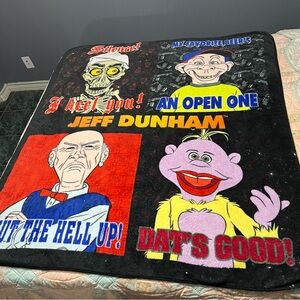 2010 Jeff Dunham Peanut Achmed Walter Bubba J Fleece Trow Blanket